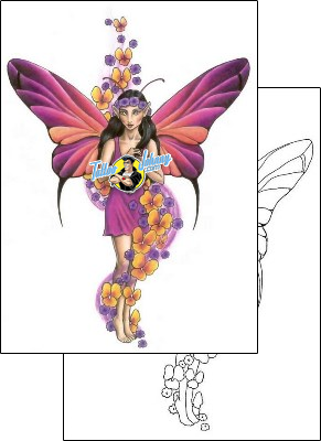 Fairy Tattoo pansy-tattoos-gail-somers-gsf-00244