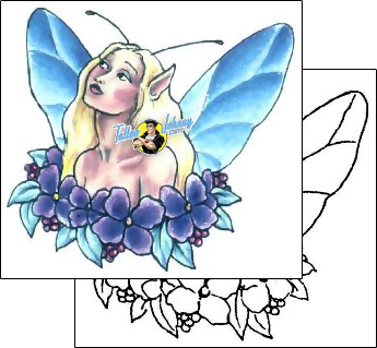 Fairy Tattoo fantasy-tattoos-gail-somers-gsf-00245