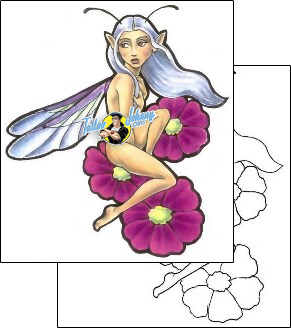 Fairy Tattoo fantasy-tattoos-gail-somers-gsf-00252