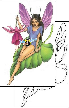 Fairy Tattoo fantasy-tattoos-gail-somers-gsf-00264