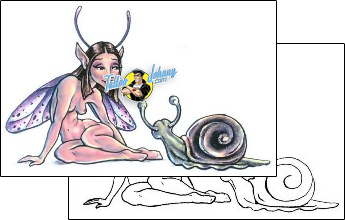 Fairy Tattoo snail-tattoos-gail-somers-gsf-00294