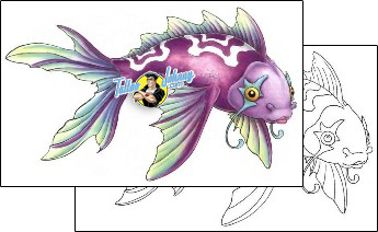 Fish Tattoo fantasy-tattoos-gail-somers-gsf-00313