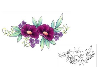 Flower Tattoo Plant Life tattoo | GSF-00352