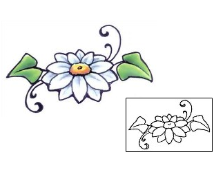 Daisy Tattoo Plant Life tattoo | GSF-00374