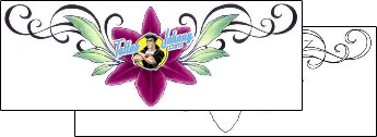 Decorative Tattoo flower-tattoos-gail-somers-gsf-00383