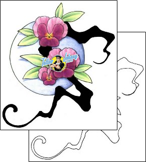 Flower Tattoo flower-tattoos-gail-somers-gsf-00389
