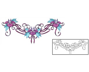 Ribbon Tattoo For Women tattoo | GSF-00418