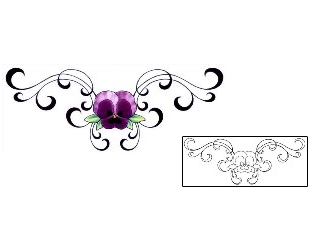 Pansy Tattoo For Women tattoo | GSF-00437