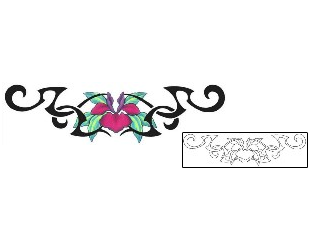 Orchid Tattoo Specific Body Parts tattoo | GSF-00457