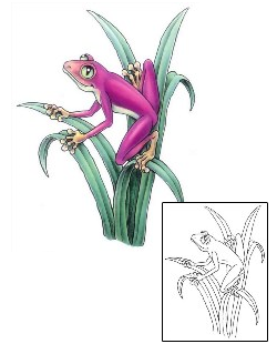 Frog Tattoo Reptiles & Amphibians tattoo | GSF-00502