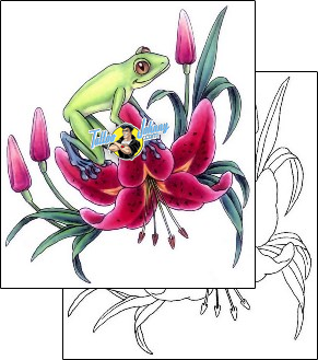 Frog Tattoo reptiles-and-amphibians-frog-tattoos-gail-somers-gsf-00503