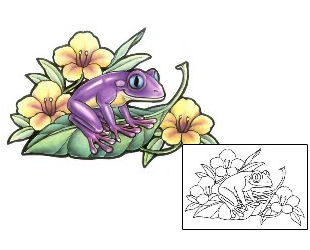 Frog Tattoo Reptiles & Amphibians tattoo | GSF-00504
