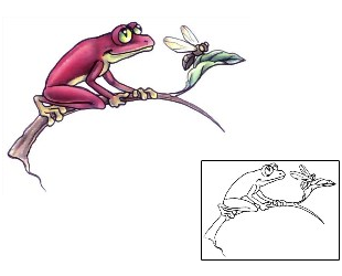 Frog Tattoo Reptiles & Amphibians tattoo | GSF-00505