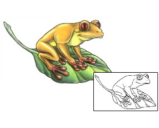 Frog Tattoo Reptiles & Amphibians tattoo | GSF-00509