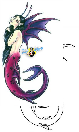 Fantasy Tattoo fantasy-mermaid-tattoos-gail-somers-gsf-00567