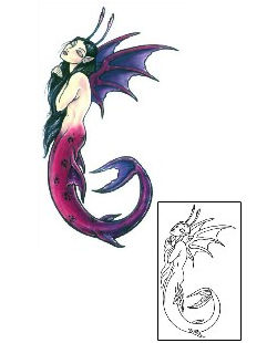 Mermaid Tattoo Mythology tattoo | GSF-00567