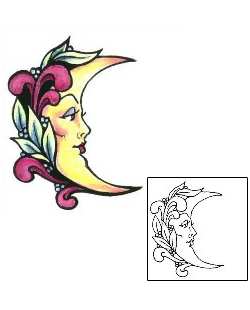 Moon Tattoo Astronomy tattoo | GSF-00576