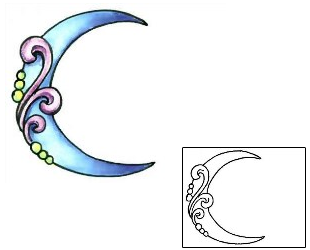 Moon Tattoo Astronomy tattoo | GSF-00581