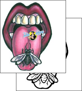 Lip Print Tattoo fly-tattoos-gail-somers-gsf-00621
