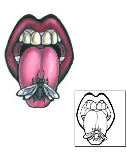 Lip Print Tattoo GSF-00621