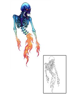 Skeleton Tattoo Miscellaneous tattoo | GSF-00640