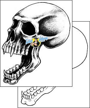Skull Tattoo horror-skull-tattoos-gail-somers-gsf-00646