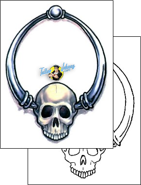Skull Tattoo horror-skull-tattoos-gail-somers-gsf-00657