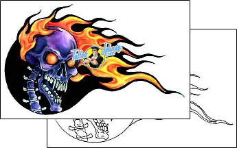 Skull Tattoo horror-skull-tattoos-gail-somers-gsf-00665
