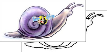Snail Tattoo snail-tattoos-gail-somers-gsf-00667
