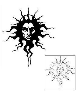 Sun Tattoo Astronomy tattoo | GSF-00682