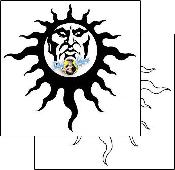 Sun Tattoo astronomy-sun-tattoos-gail-somers-gsf-00683