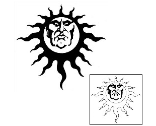 Sun Tattoo Astronomy tattoo | GSF-00683
