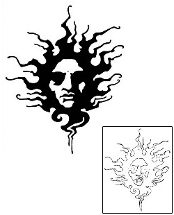 Sun Tattoo Astronomy tattoo | GSF-00684