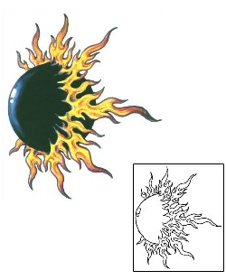 Sun Tattoo Miscellaneous tattoo | GSF-00685