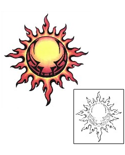 Sun Tattoo Astronomy tattoo | GSF-00693