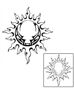 Sun Tattoo Astronomy tattoo | GSF-00795