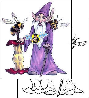 Bee Tattoo mythology-wizard-tattoos-gail-somers-gsf-00842