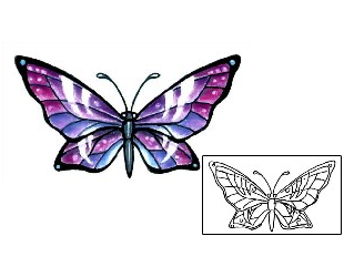 Butterfly Tattoo Insects tattoo | GSF-00863
