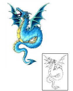 Dragon Tattoo Mythology tattoo | GSF-00873