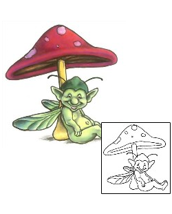 Mushroom Tattoo Nancy Fairy Tattoo