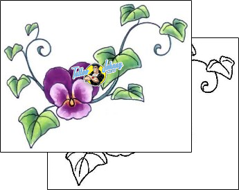 Flower Tattoo plant-life-vine-tattoos-gail-somers-gsf-00920