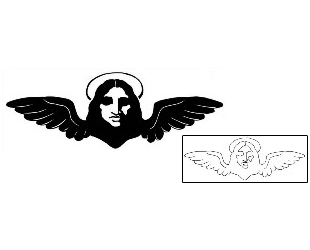 Angel Tattoo Religious & Spiritual tattoo | GSF-01007