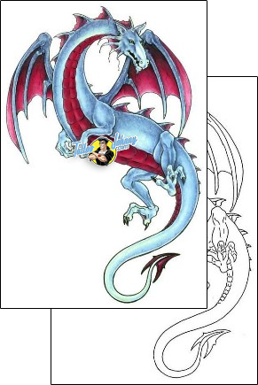 Dragon Tattoo fantasy-dragon-tattoos-gail-somers-gsf-01013