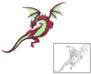 Dragon Tattoo Mythology tattoo | GSF-01016