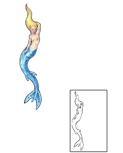 Mermaid Tattoo Marine Life tattoo | GSF-01034