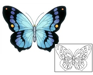 Butterfly Tattoo Insects tattoo | GSF-01045