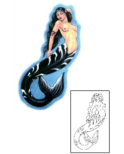 Mermaid Tattoo Marine Life tattoo | GSF-01077