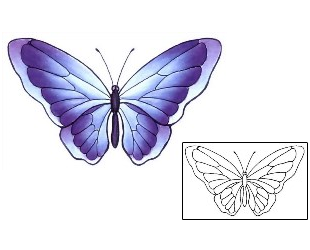 Butterfly Tattoo Insects tattoo | GSF-01090