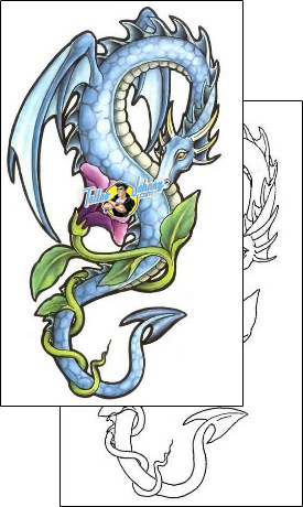 Dragon Tattoo fantasy-tattoos-gail-somers-gsf-01102