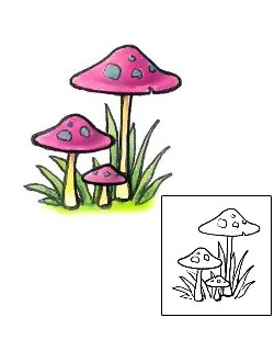 Mushroom Tattoo Miscellaneous tattoo | GSF-01139